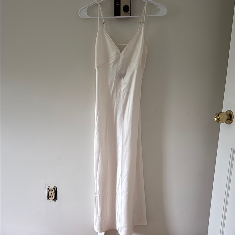 Abercrombie & Fitch Cream Midi Dress